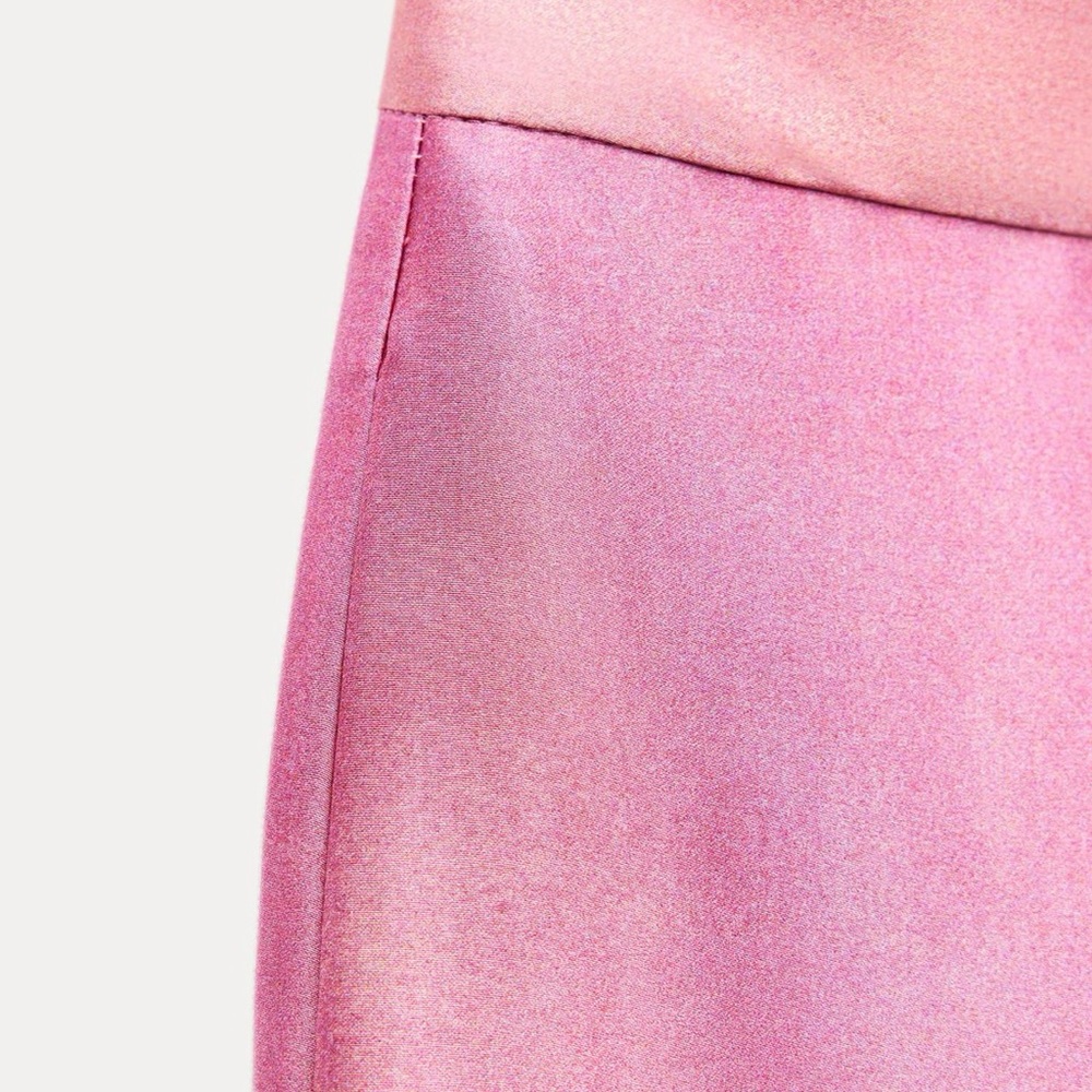 NWT Zara Pink Ombre Straight-Leg Pants - Picture 5 of 5